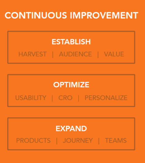Website continuous improvement stages