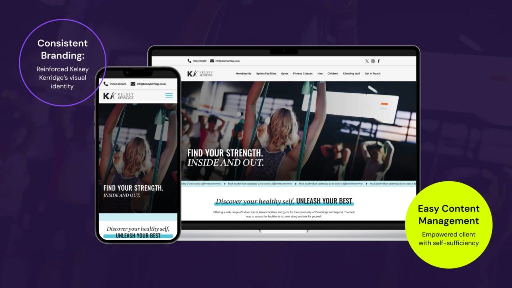Kelsey Kerridge new website case study