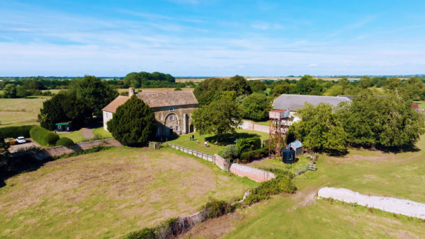 Denny Abbey Drone footage
