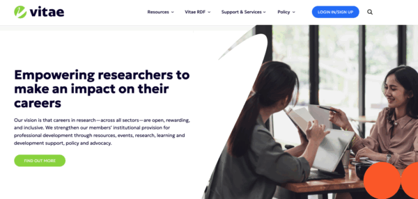 Vitae homepage