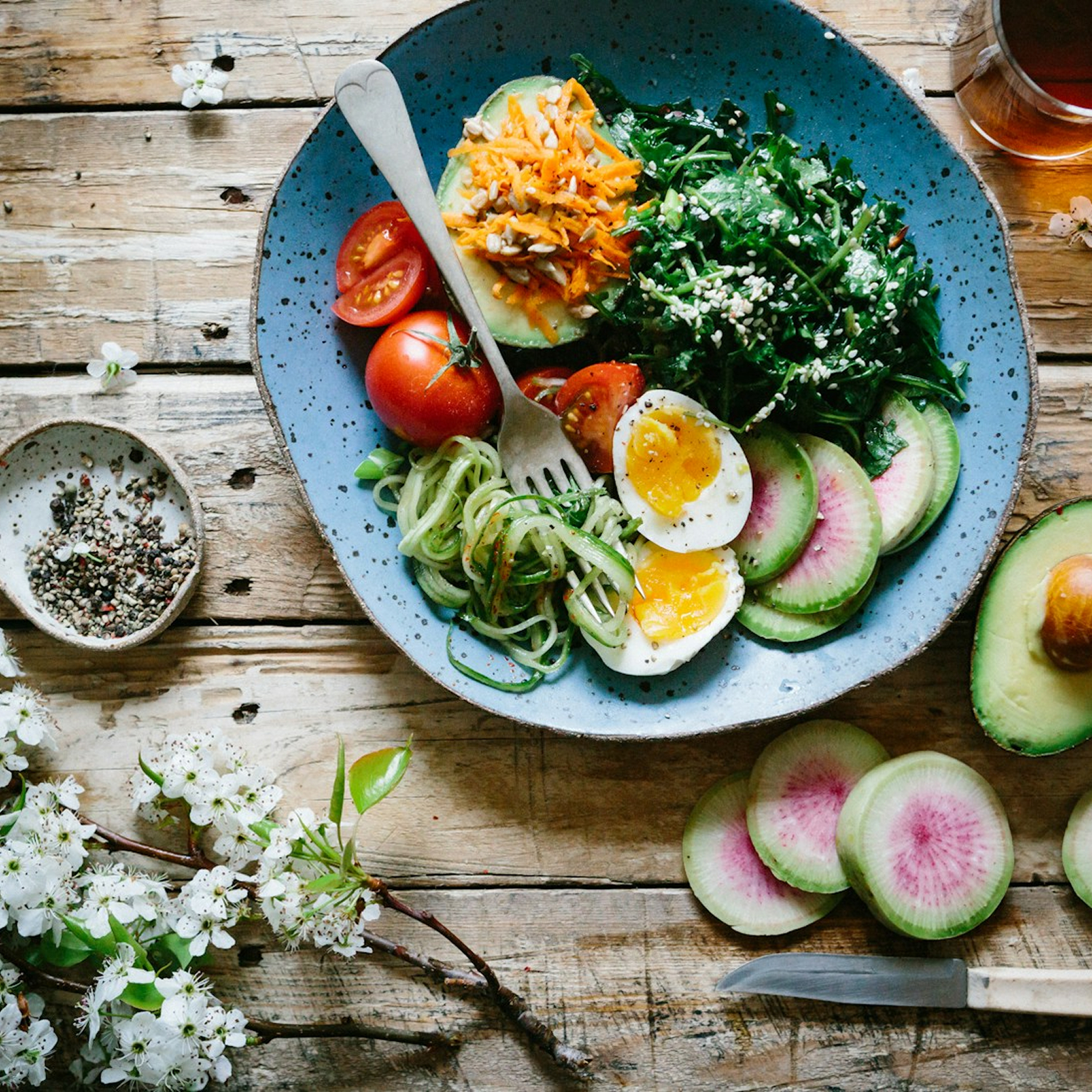 Healthy plate of food