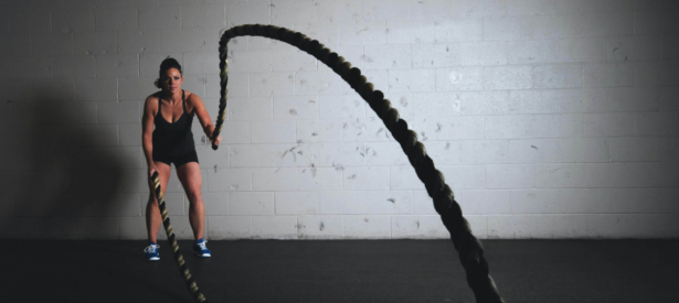 Workout in a gym