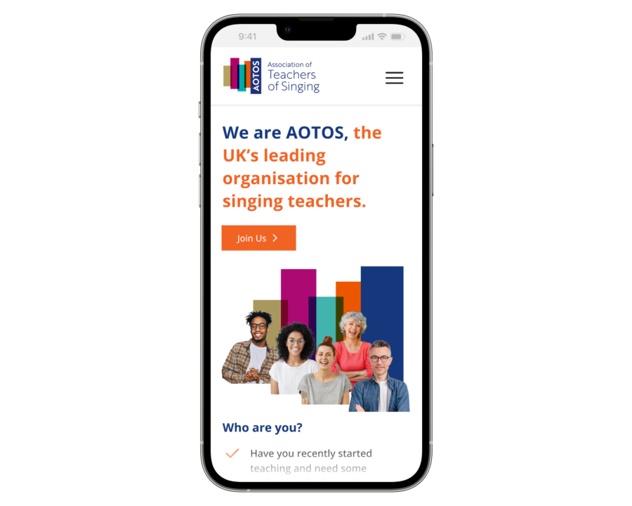 AOTOS mobile mockup