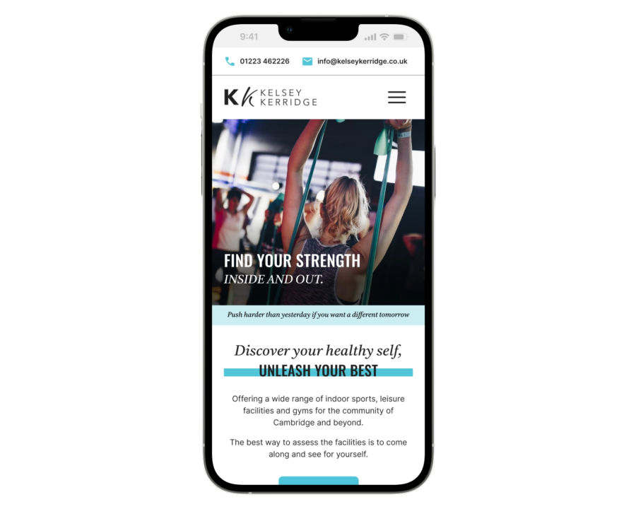 Kelsey Kerridge mobile mock up image