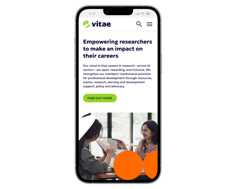 Vitae mobile mockup